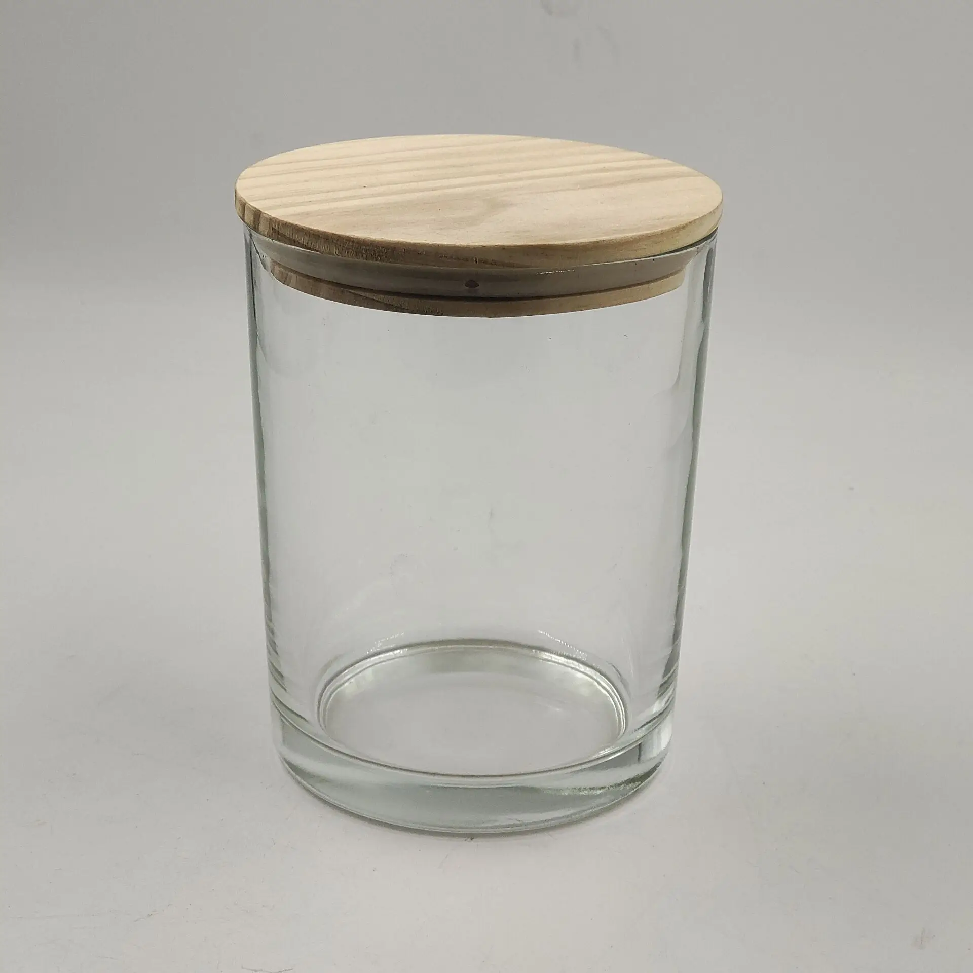 Transparent Candle Containers Custom Logo Sizes Color Luxury Geo Cut Clear Glass Candle Jars Vessels Holders with Lids