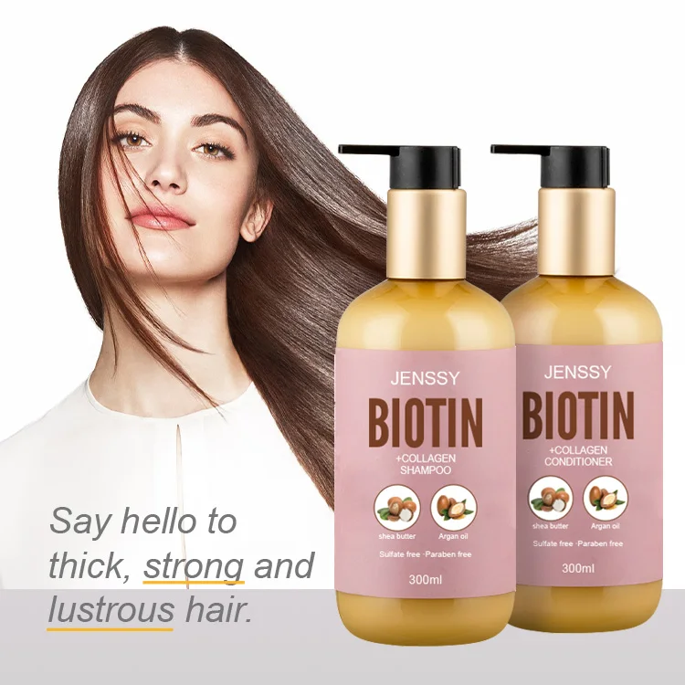 Private label sulfate free hair regrowth for women anti hair loss keratin argan oil biotin mask conditioner hair growth shampoo
