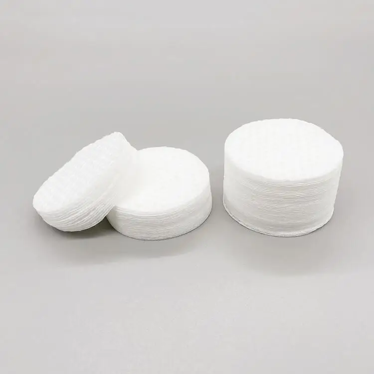 Embossing Round Cotton Pads Disposable Facial Makeup Remover Cosmetic Cotton Pads