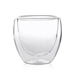 Drinking Glasses 100ml 250ml 350ml 450ml double wall glass cup Wholesale coffee glass cup