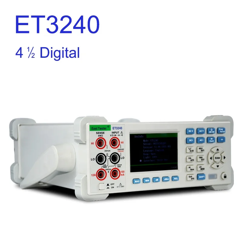 ET3240 4 1/2 цифр 22000 отсчетов Высокоточный настольный цифровой мультиметр Измерение постоянного и переменного