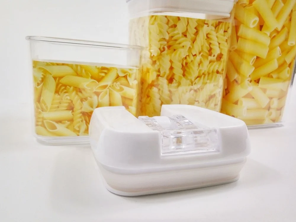 ANKOU Airtight Dry Food Milk Powder Food Storage Container Set Coffee Cereal Spaghetti Storage Container Jar with Pop Up Button