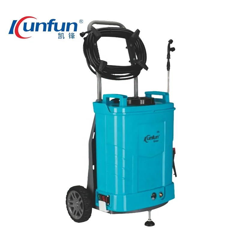 Kunfun Trolley Electric With Wheels Farm Automatic Knapsack Sprayer