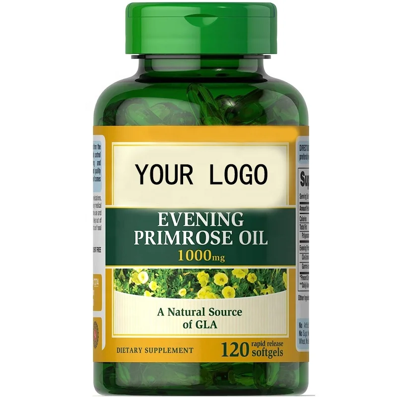 Wholesale Customized Evening Primrose Oil Softgels with Gamma Linolenic Acid Nutritional Supplement Support for Women Health