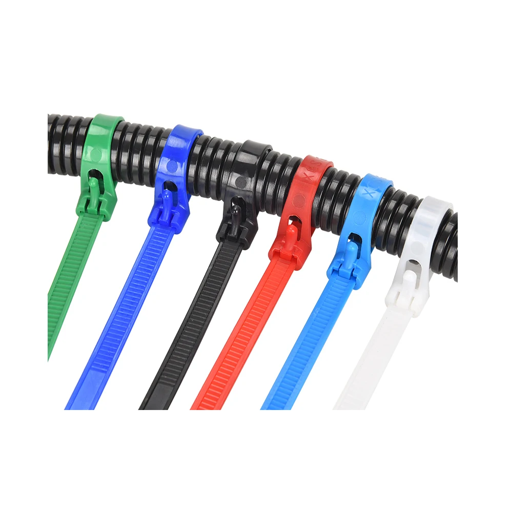Direct Selling Self-Locking Cable Tie Fast Shipping Releasable Plastic Cable Tie Release Cable Tie