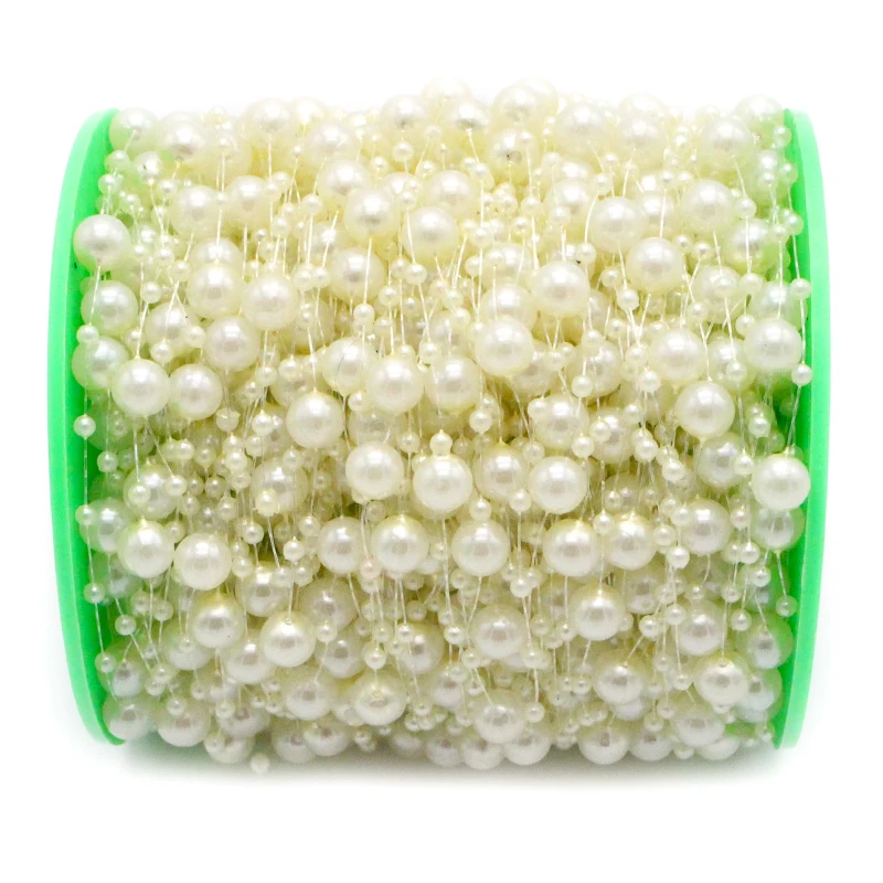 5 м/уп. рыболовная леска, жемчужные бусины, цепочка, искусственная гирлянда, цветы, свадебное украшение для невесты C0504