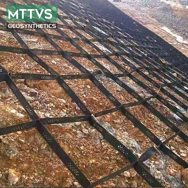 Защита склона дорожной дорожки, HDPE сотовая дорожка, пластиковый гравийный Стабилизатор geocell