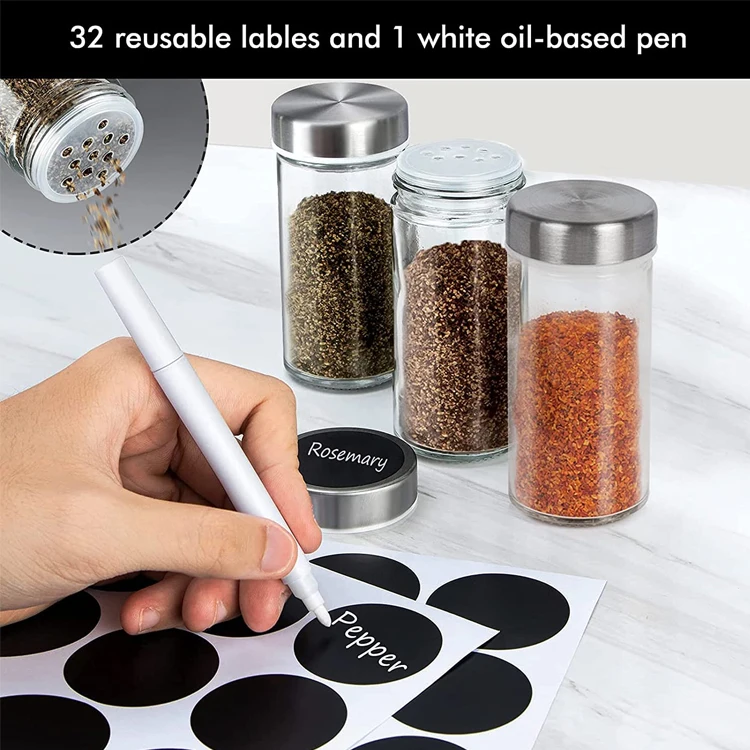 Black Kitchen Revolving Countertop Rotating Jars Spice Rack Organizer Spinning Seasoning Shelf Standing  Stand Shelf Kit Set