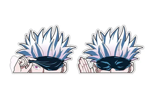 Wholesale Anime 3D Lenticular Motion Sticker Jujutsu DBZ Demon Slayer Custom 3D Colorful Waterproof Car Stickers