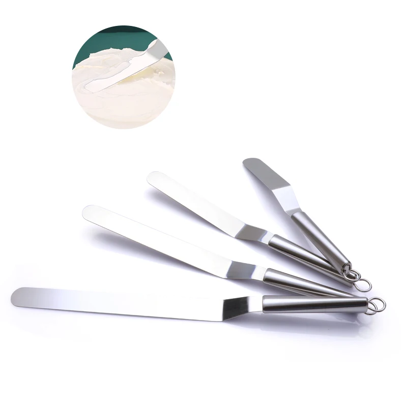 6-12 inch Multi-Purpose Cake Decorating Tools Full Stainless Steel Cake Cream Spatula