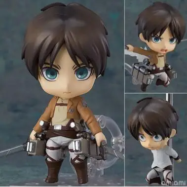 Attack on Titan Rivaille Levi Ackerman 390# Eren Jaeger 375# Mikasa Ackerman 365# Action Figure PVC Collection Model toys