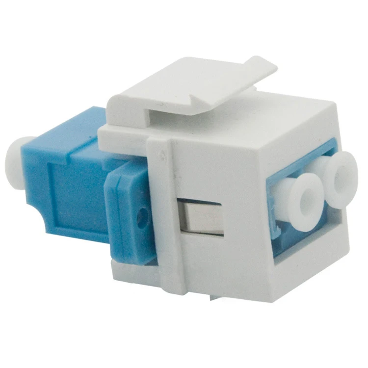 PRO-AV LC MM Fiber KeyConnect Telecom Level OM3 Fiber Optic keystone coupler LC UPC Duplex Multimode Adapter