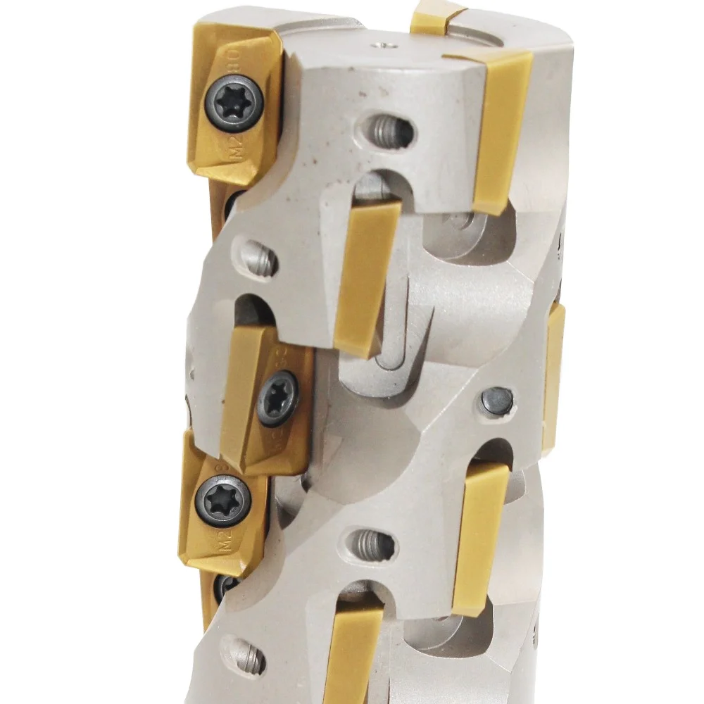 Indexable End Mill/ Corner Radius Milling Cutter W/APMT Inserts, Connection Dia 25mm, Cutting Dia 25mm, Cutting Deppth 45mm