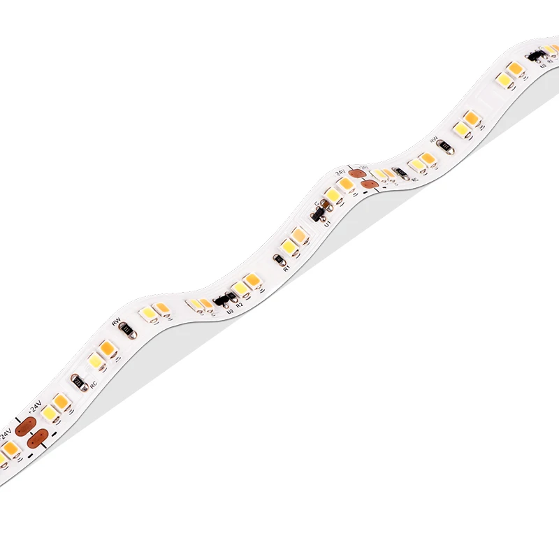 High Quality SMD2835 LED Strip DC24V Dim to Warm LED Strip Light 4000k 1800k CE ROHS UL Home Room Lighting for Indoor Decoration