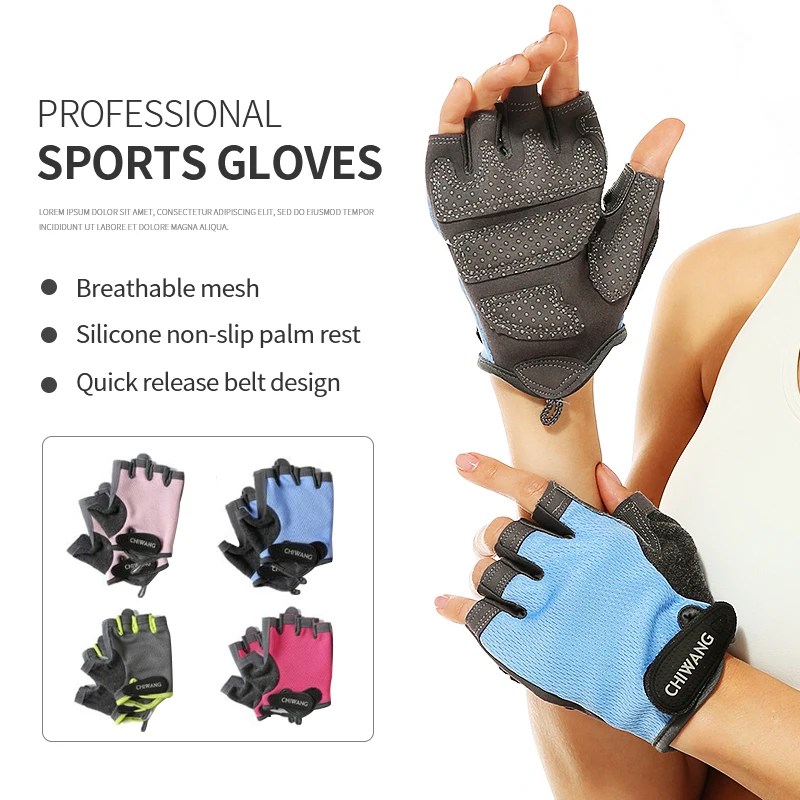 Custom Half Finger Breathable Sports Gloves Manufacturers For Gym Protection