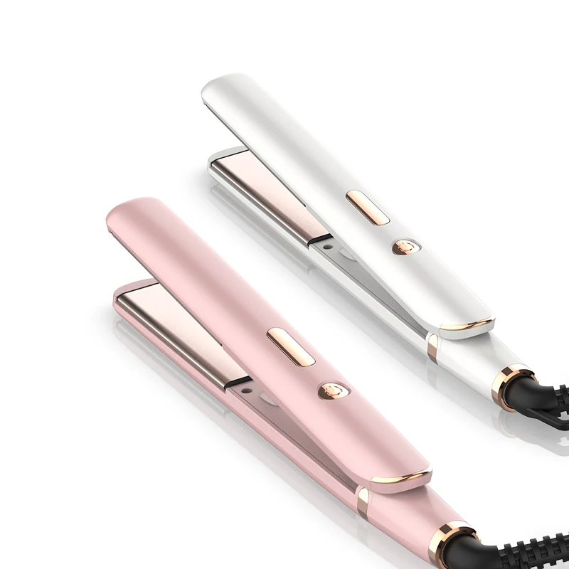 Suttik PL-304 Floating Plates 2 In 1 Hair Straightener and Curler Fast Heats Up Negativ Ion Travel Platinum hair straightener