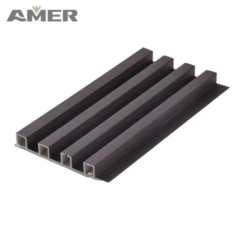 Amer Factory price Outside Co-extrusion Wpc Wall Board Building Exterior Decoration Wood Plastic Composite Cladding Panel