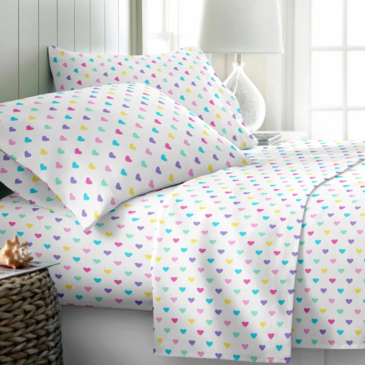 Factory direct  2-3piece bedding set Warm Wholesale Bedsheet Fabric Microfiber Hotel Sheet Set