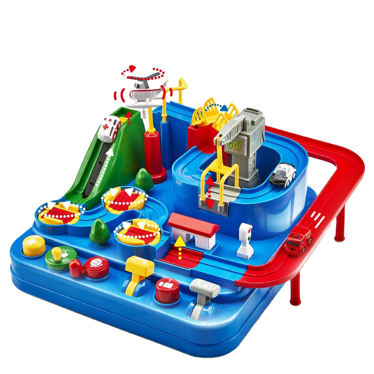 Building plastic diecast toy vehicles  car block slot set