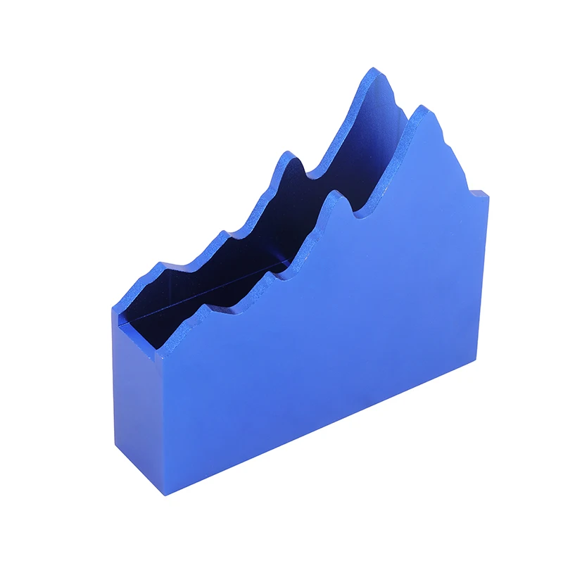 Customized Blue Anodized Aluminium Extrusion Wall Art Decoration Base Napkin Holder
