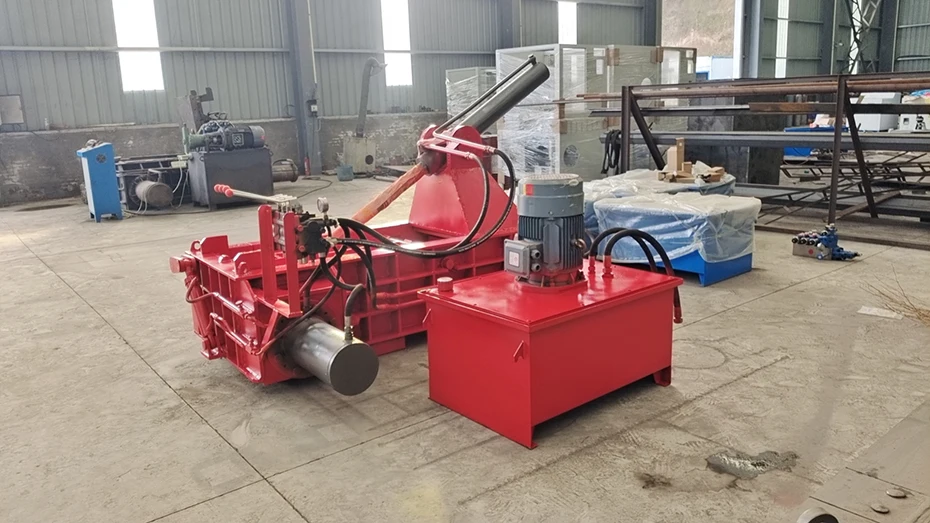 2024 Best Selling vertical baler machine textile baler machine card board compactor scrap metal crushing and briquetting machine