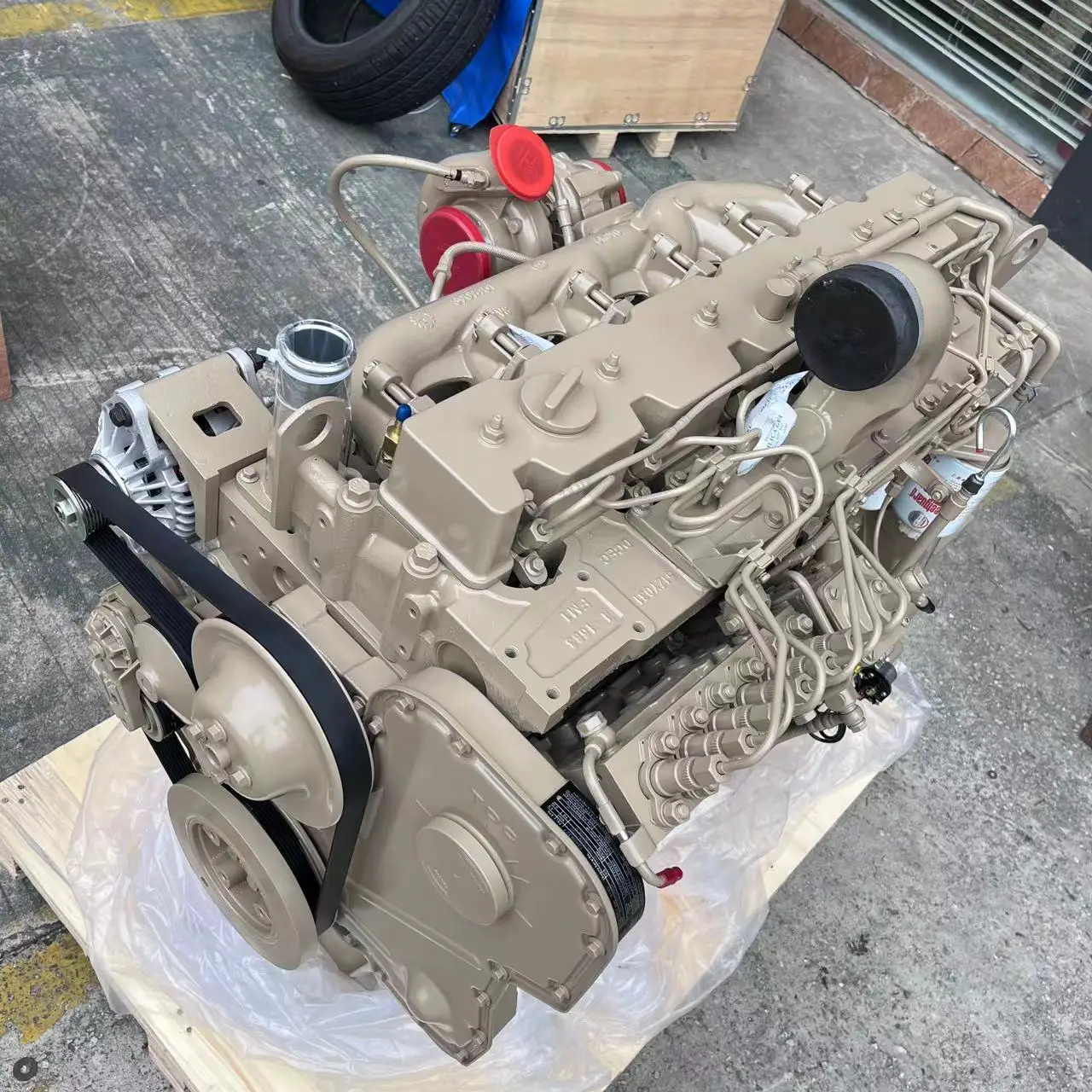 Оригинальный Cummins новый двигатель 6c-8. 3 6c8. для HyundaiI R300LC-9S экскаватор погрузчик бульдозер в сборе