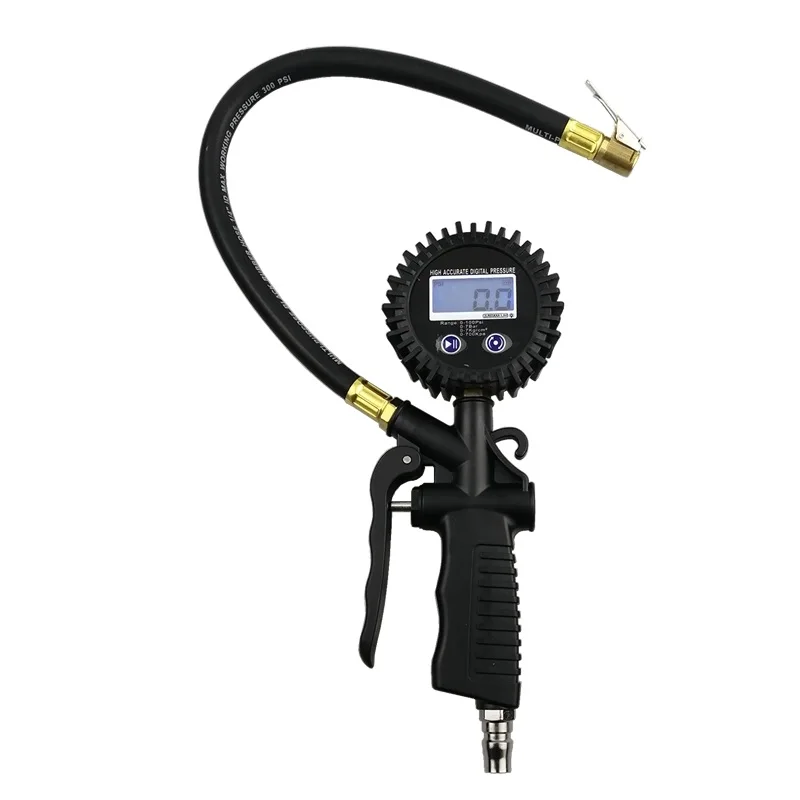 China Manufacturer Lighting Led Flashlight Digital Tire Tread Depth Gauges Inflator Gauge Digital Tyre Pressure Gauge Inflator