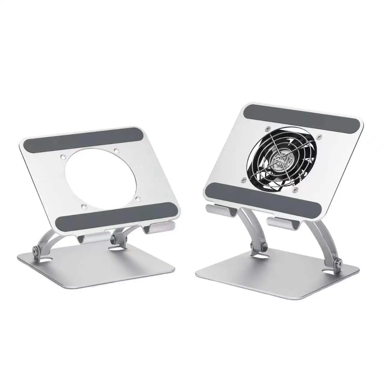 Universal aluminum adjustable flexible  foldable desk portable  tablet stand holder cooling pad for ipad