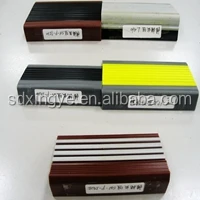 Extrusion anti-slip resistant durable profiles decorative flexible tread step edge plastic non-skid rubber pvc stair