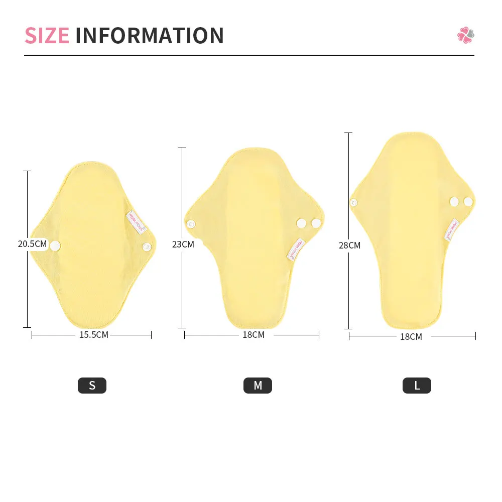 Moramona Sanitary Napkin Care Pad bamboo charcoal reusable menstrual pads S M L size  sanitary napkins private label