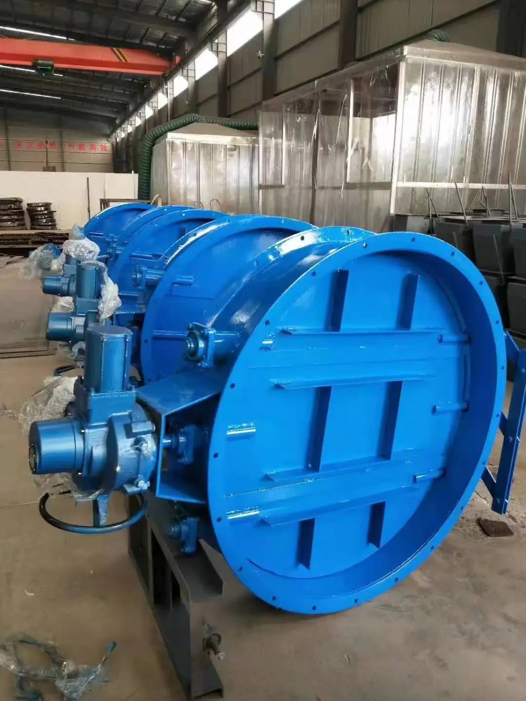 Manual rectangular air valve customized pipeline ventilation carbon steel butterfly valve flap valve