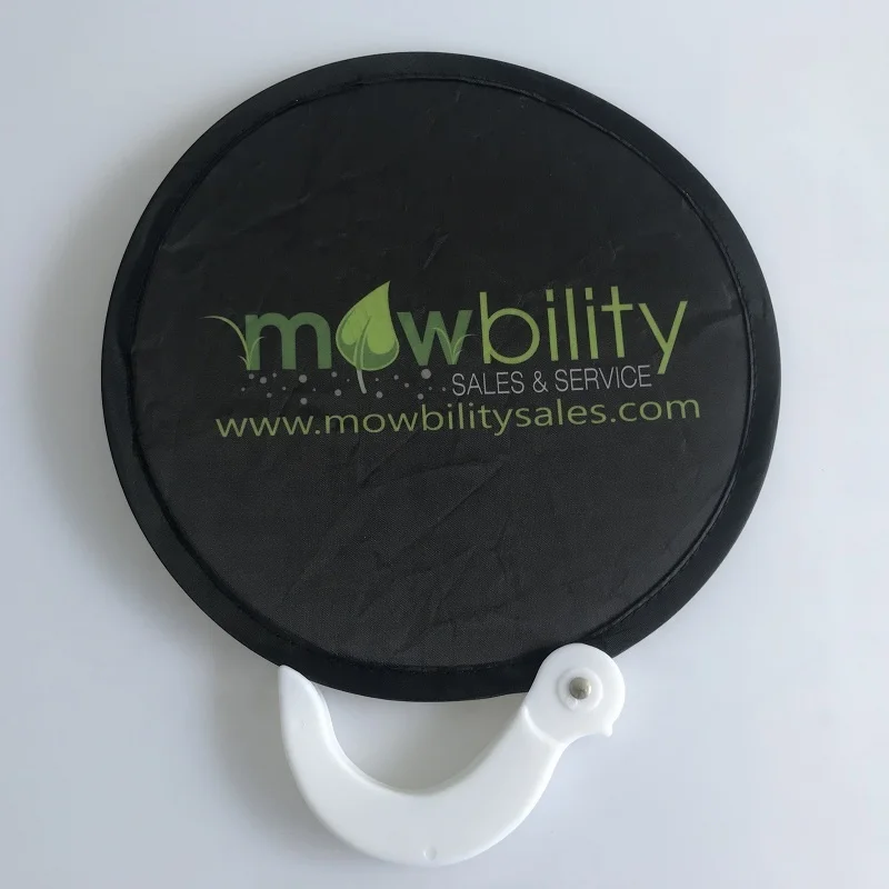 Best Quality Customized Printed Advertising Custom Printed Folding round Hand Fan