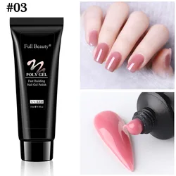 2021 15ml Acrylic Quick Building Extension Poly Nails Gel Nail Polish Pink Hard Jelly Soak off Gel Ideas Gershion