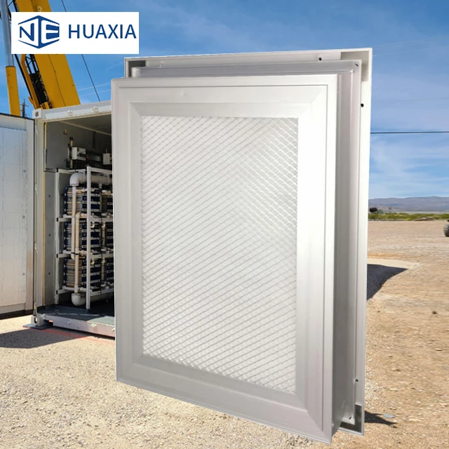 shipping container parts energy storage cabinet parts waterproof dust proof air ventilation metal panel louver