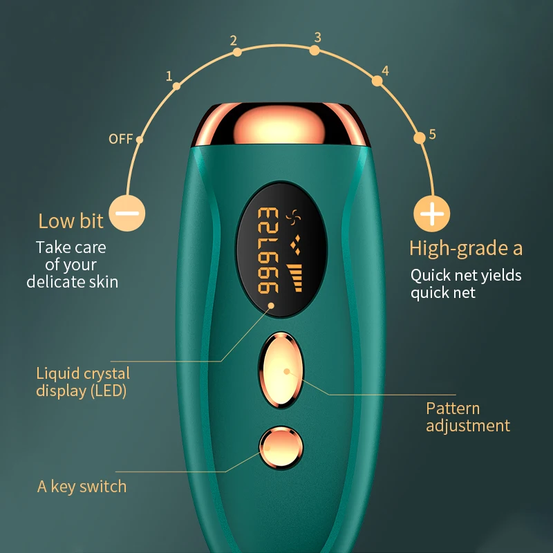 OEM Wholesale Women Body Facial Painless Electric Depilator Laser Epilator IPL Laser Hair Removal Device for Home Use