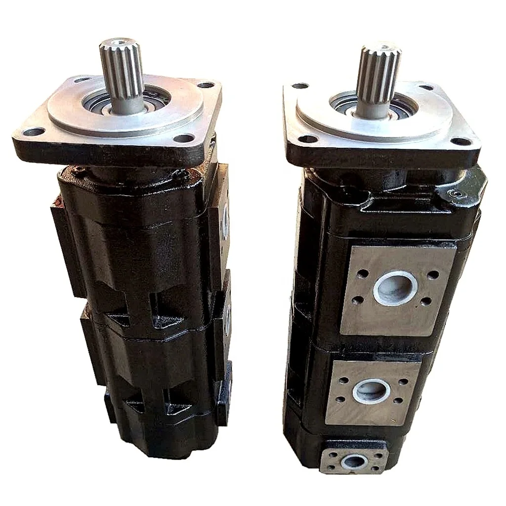 CBJHP 80 /  63 / 50  Spline Shaft High Pressure Triple Gear Pump Hydraulic