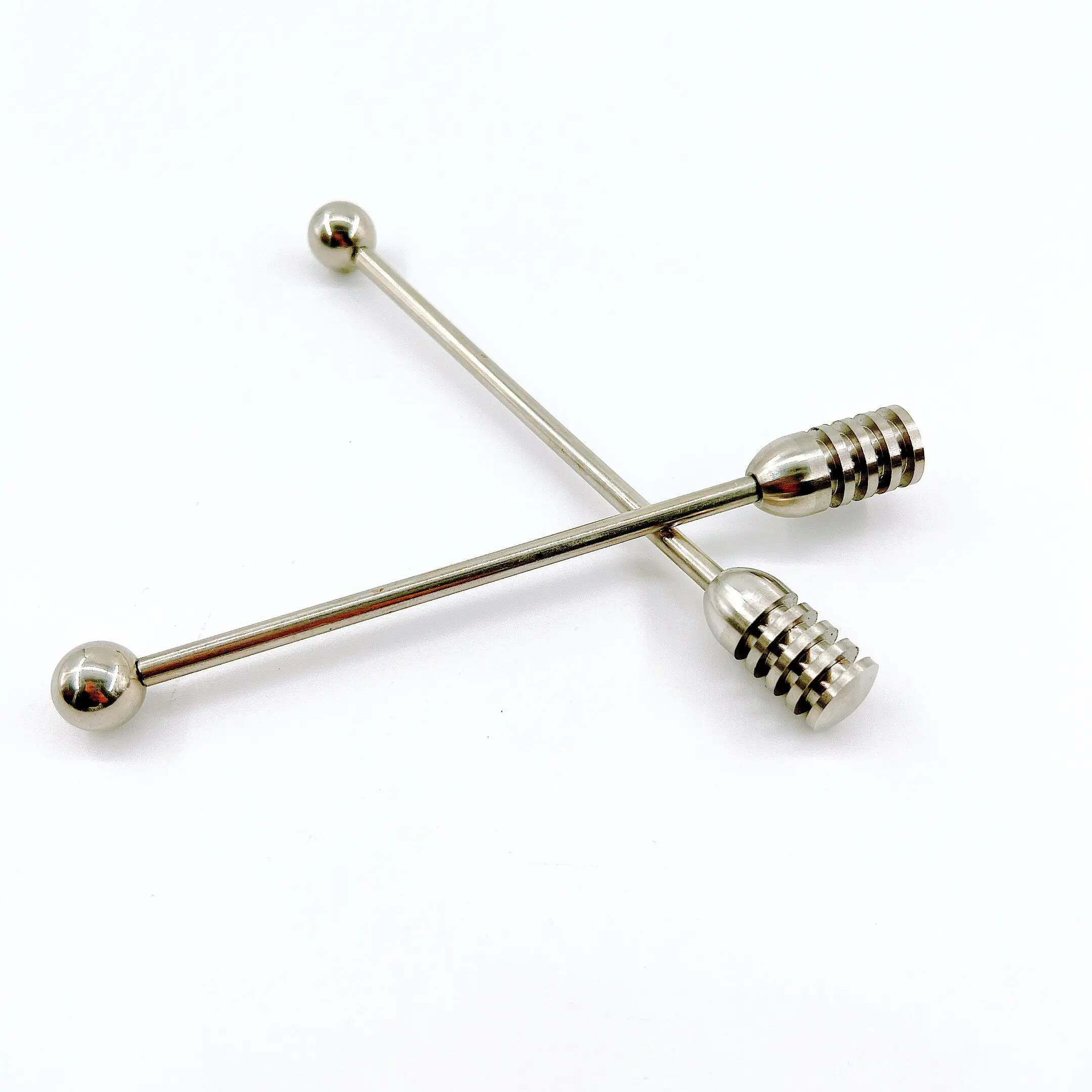 CHINABEES Stainless Steel Honey Dipper  Beekeeping Tools Wood Honey Splash Bar Stirring Rod Hammer Beekeeping Supplies Tools