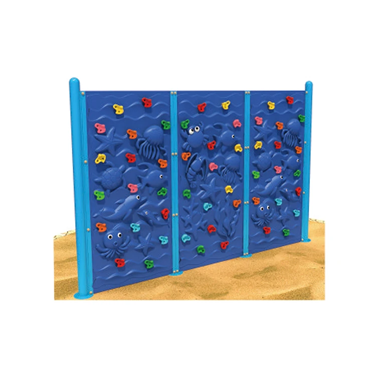 indoor or outdoor under sea world theme climbing equipment colourful climbing wall rocks garden yard play toys for kids