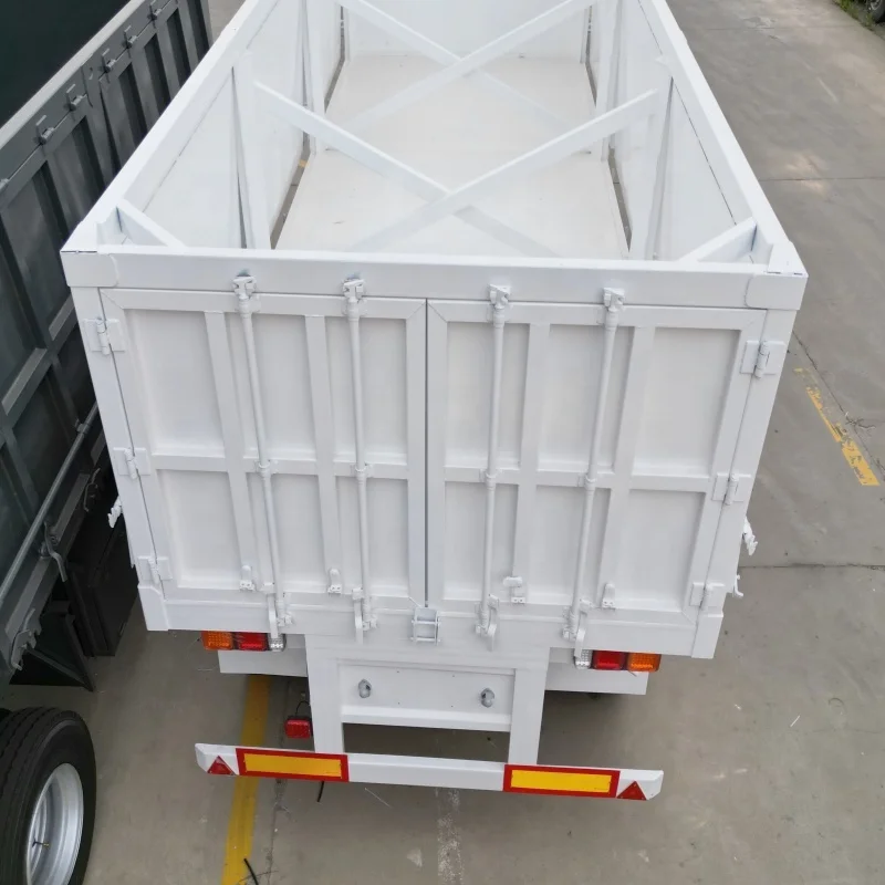 Высокое качество 2 оси 10ton 20ton Контейнер грузовой полный полуприцеп