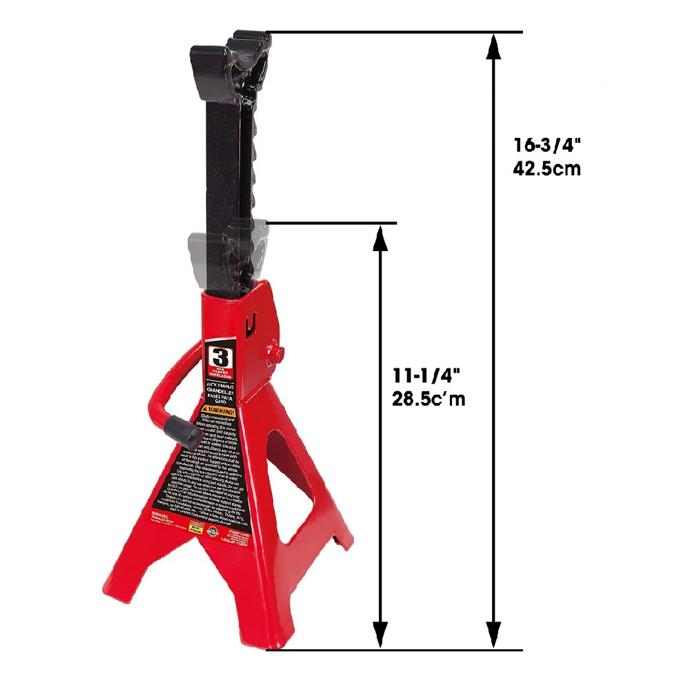 
steel Heavy Duty Jack stand Self-Locking Ratchet for car 