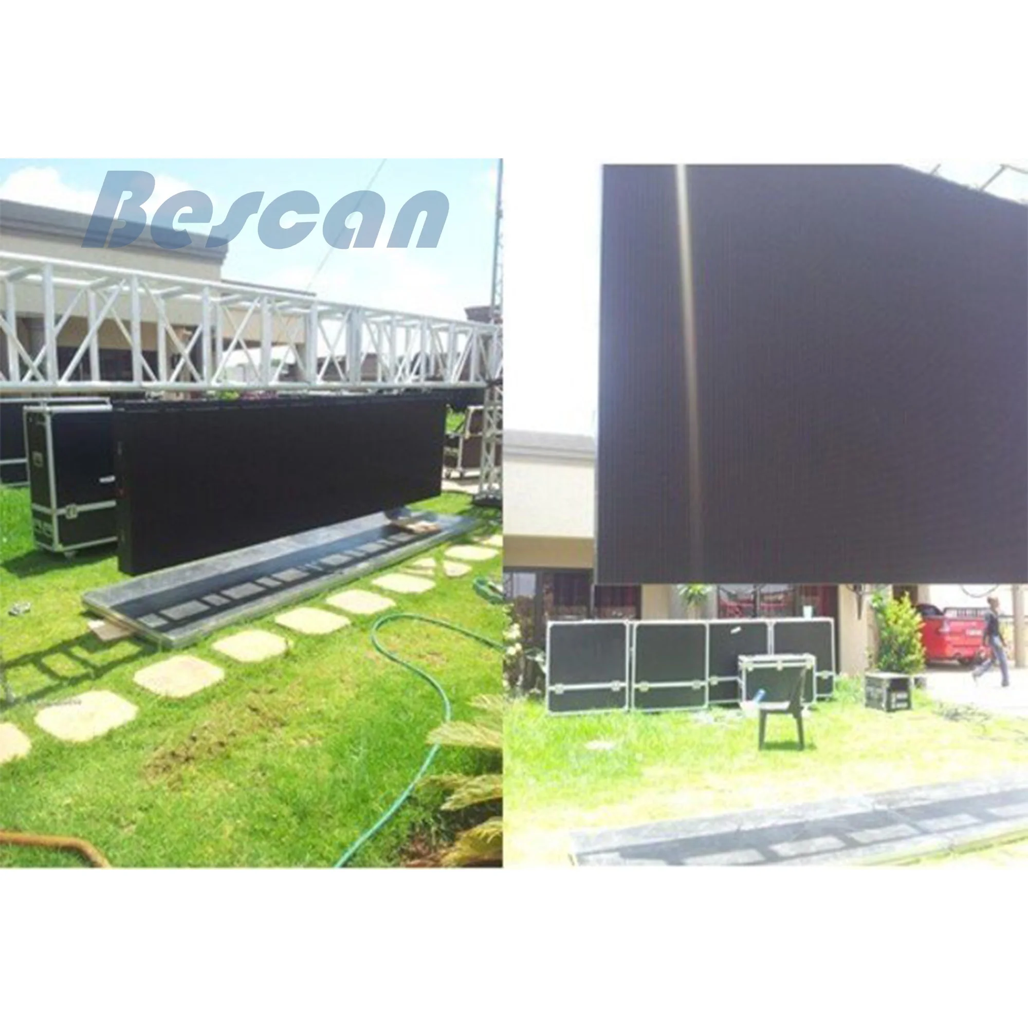 BESCAN Full Color P3.91 P4.81 Stage Backdrop rental display panels wall led pantalla outdoor led screen led truck