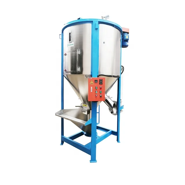 Factory Heatable Plastic Granules Mixing Machine Plastic Raw Material Vertical Mixer