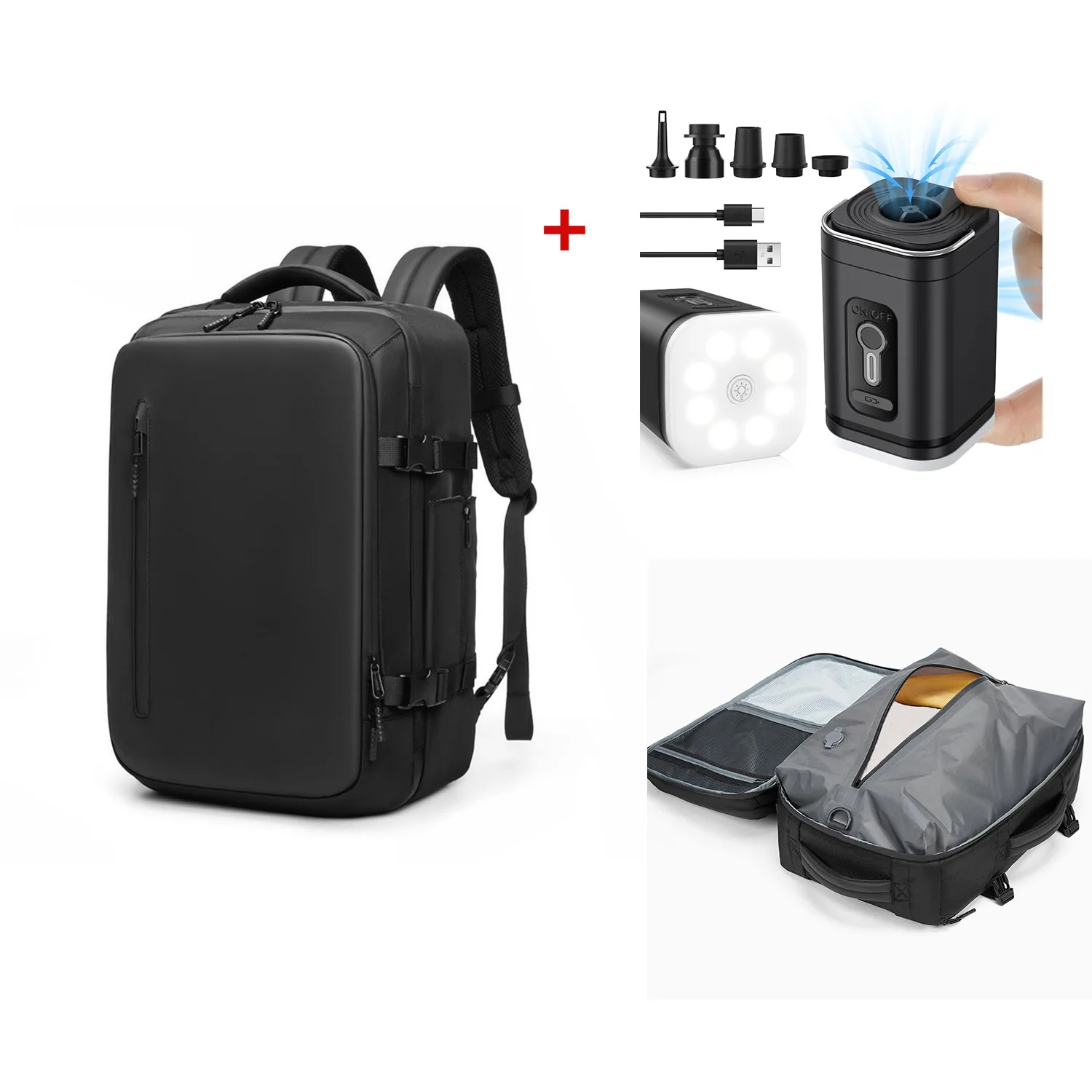 Hot Sales Waterproof Vacuum Backpack Air System Compression Backpack  Laptop Backpack For Business Travel vacuum travel bag
