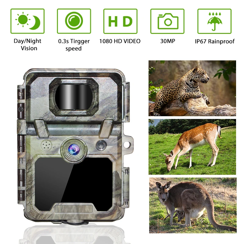 Keepguard 30MP 1080P Hunting Trail Camera with 48pcs LED light Wildlife camera