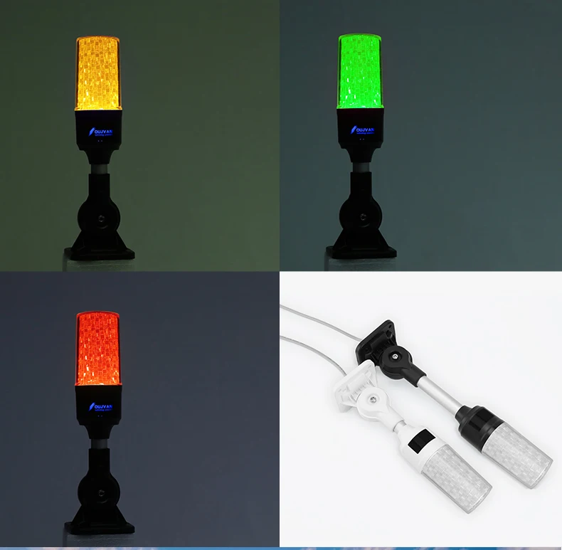24V Warning Light Signal Tower Light With Buzzer for CNC Machine LED warning light