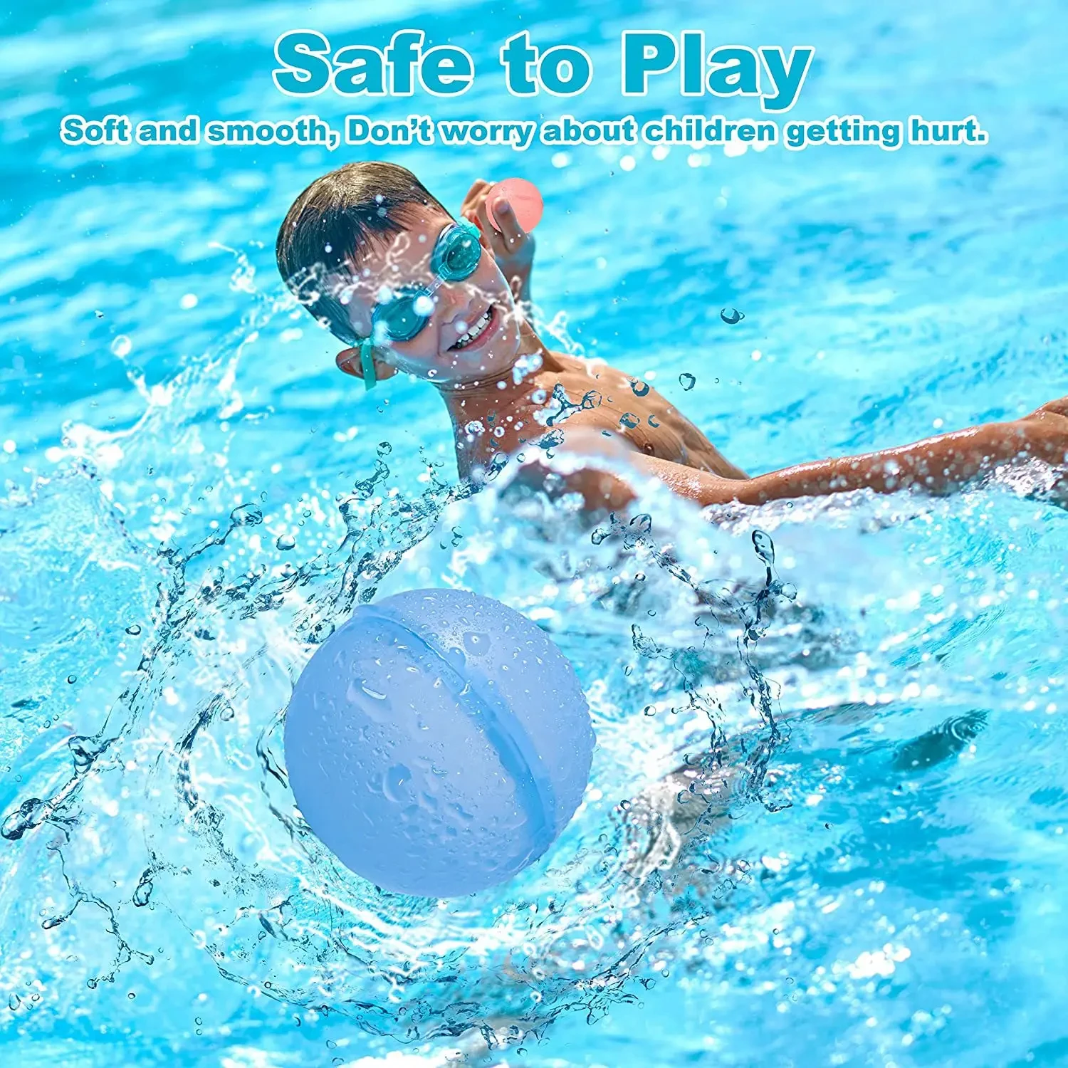 Wholesale Summer Outdoor Beach Toy Kids Pool Party Splash Ball Toy non magnetic Self-Sealing Quick Fill Water Balloons