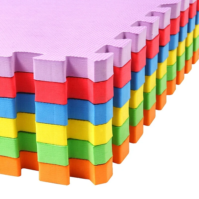 Interlocking Puzzle Foam Floor Mats - Baby Play Mat for Playing Exercise Mat for Home Workout.