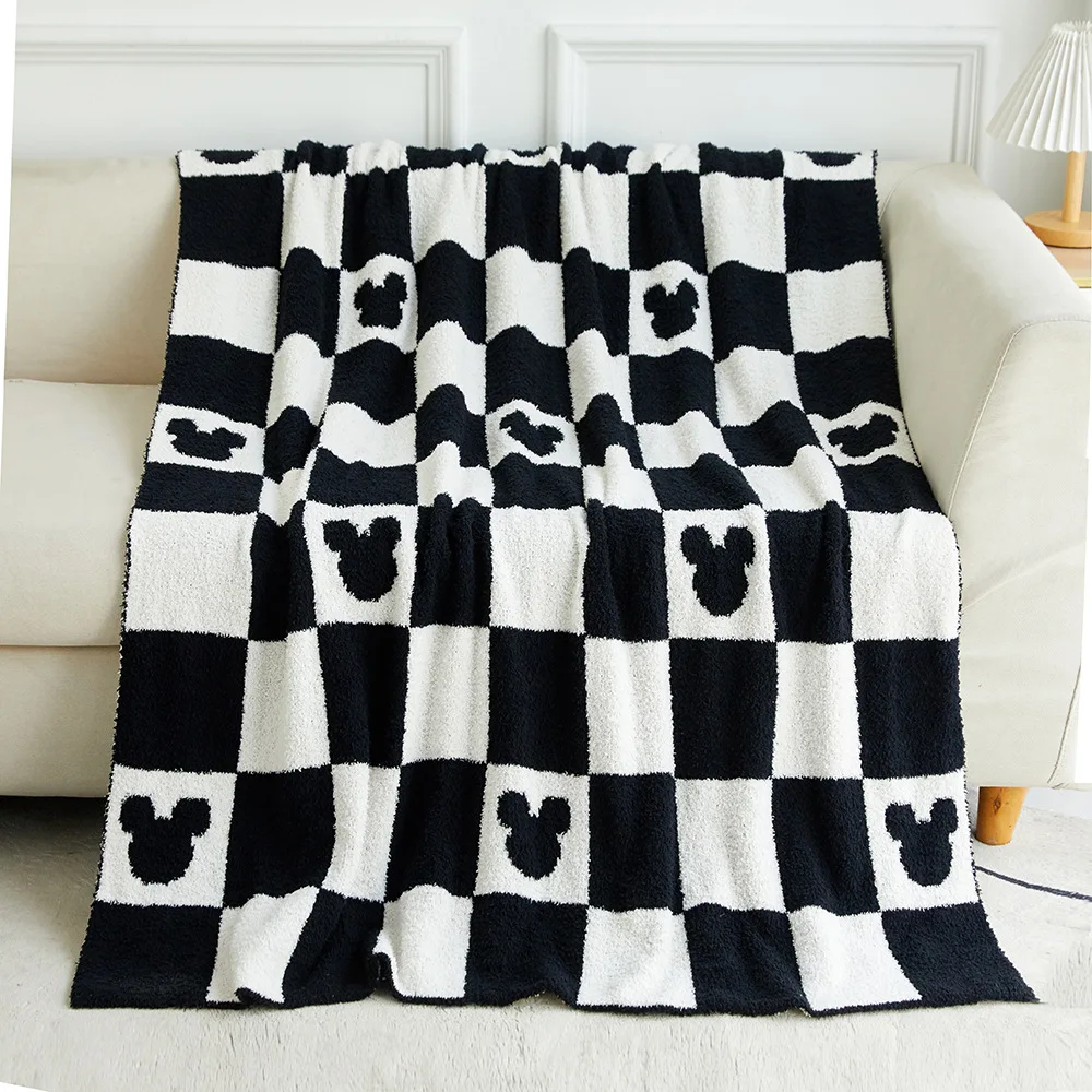 HOSHOM High Quality Baby Throw Fleece Custom Bed Flannel Knitted Soft Luxury Plush Sofa Throw Print Warm Blanket
