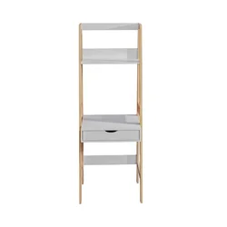 Hot Sells Free Standing Multifunctional Display BookShelf Wood Bookcase With Drawers Desk For Home