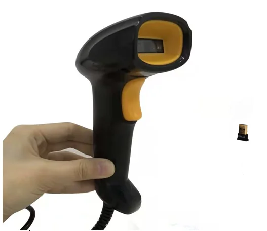 Сканер штрих-кода 1D 2D QR с поддержкой USB-кабеля, проводной беспроводной лазерный сканер HOP-660
